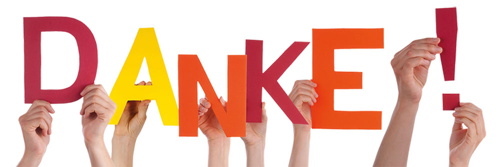DANKE! Hinweis