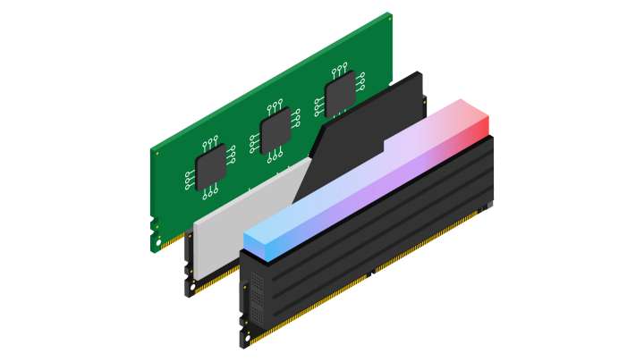 Explosionszeichnung Intel XMP RAM Speicher