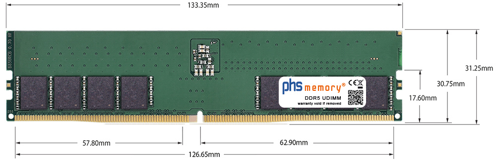 Abmessungen - Arbeitsspeicher DDR5 288Pin u 16 jpg